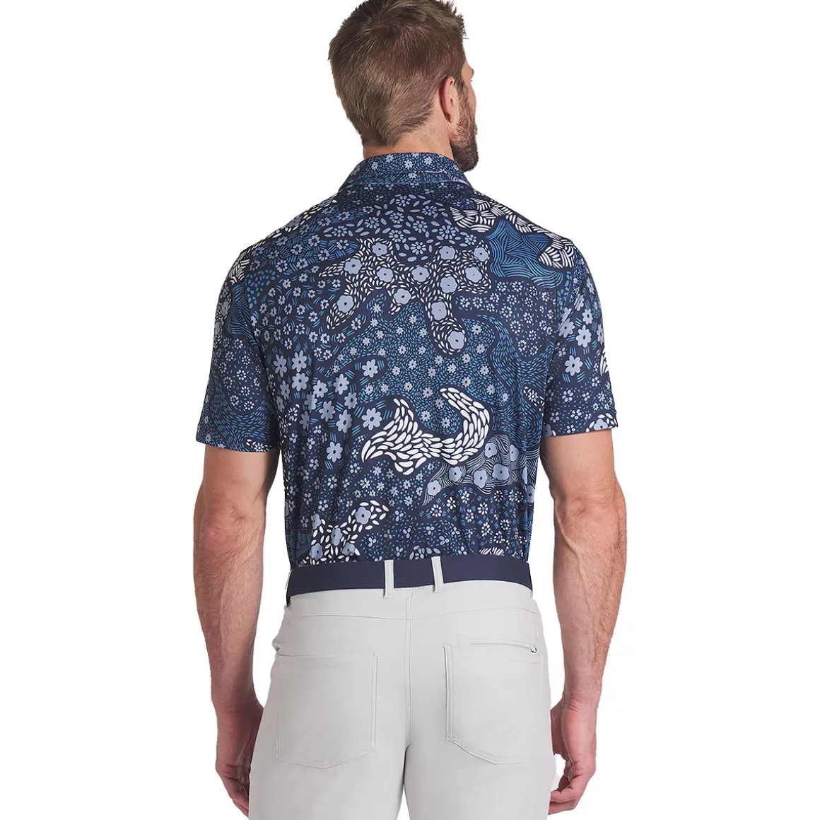 PUMA Men's CLOUDSPUN Bloom Golf Polo Shirt