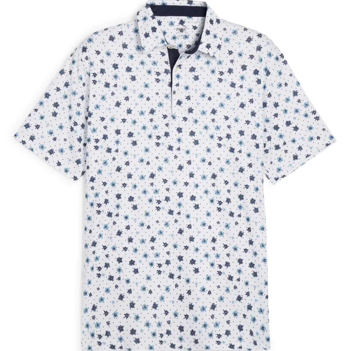 PUMA Men's CLOUDSPUN Floral Golf Polo Shirt