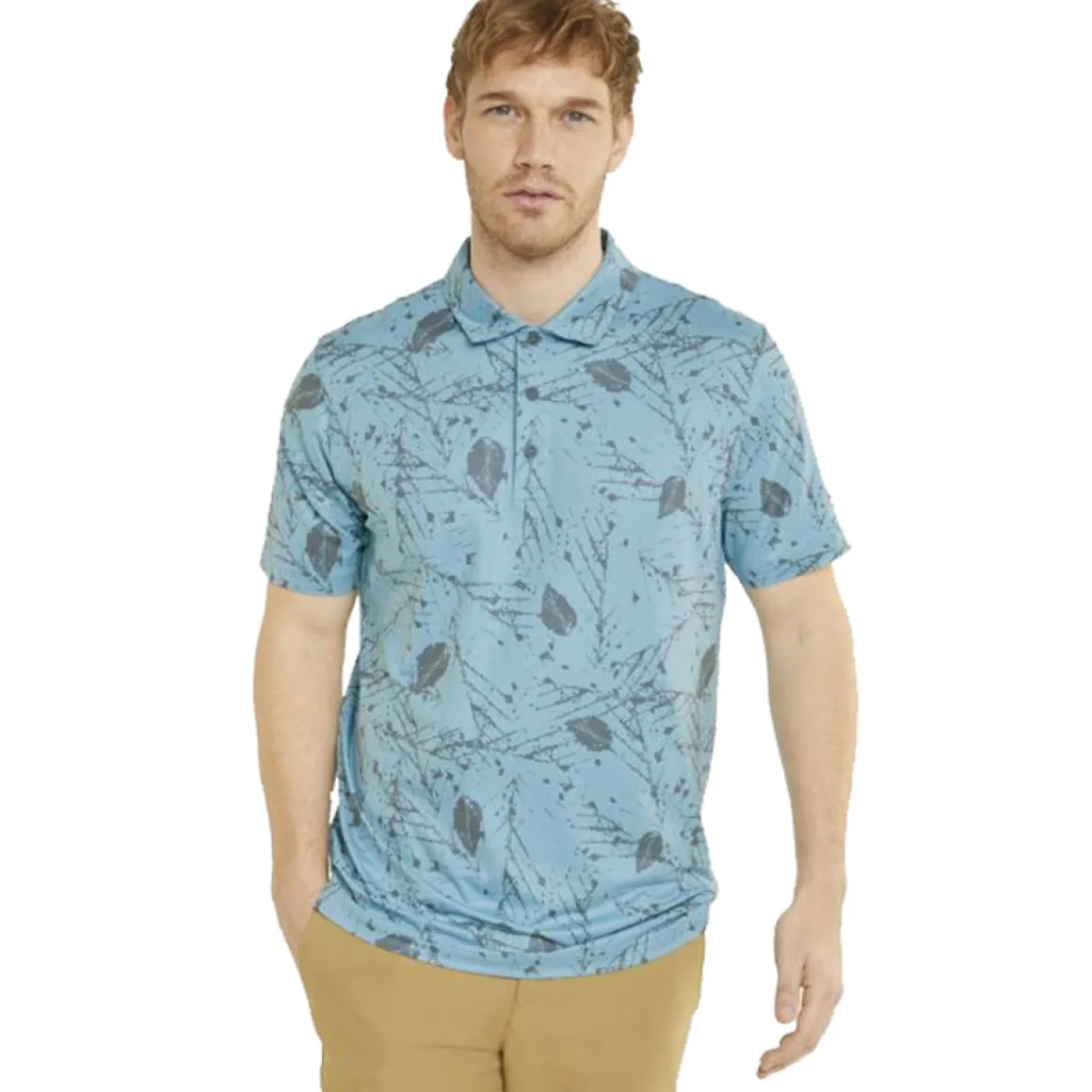 PUMA Men's CLOUDSPUN Frequency Golf Polo Shirt