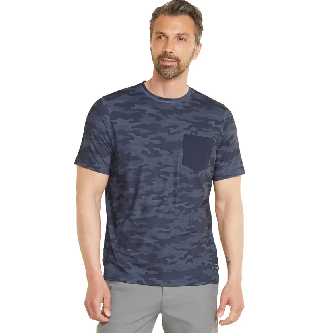 PUMA Men's EGW CLOUDSPUN Pushcart Pocket Golf T-Shirt