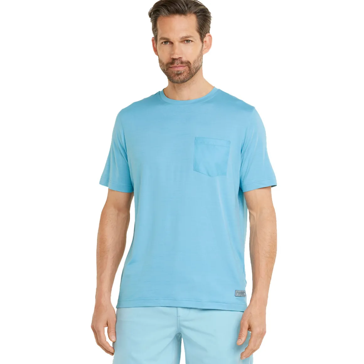 PUMA Men's EGW CLOUDSPUN Pushcart Pocket Golf T-Shirt