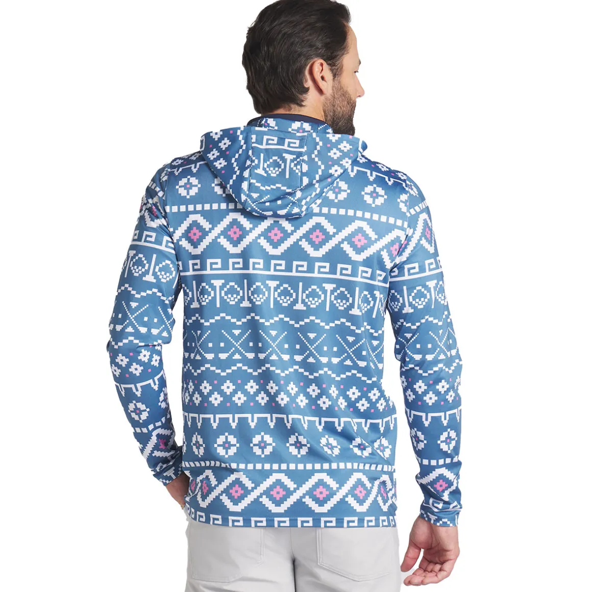PUMA Men's Fair Isle Golf Hoodie