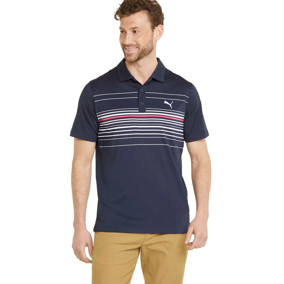 PUMA Men's MATTR Canyon Stretch Golf Polo Shirt