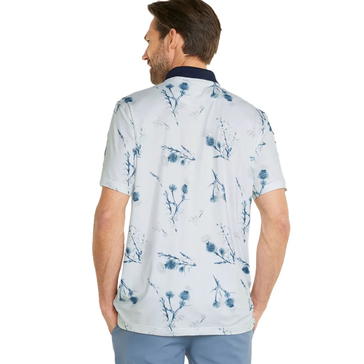 PUMA Men's MATTR Lowlands Stretch Golf Polo Shirt
