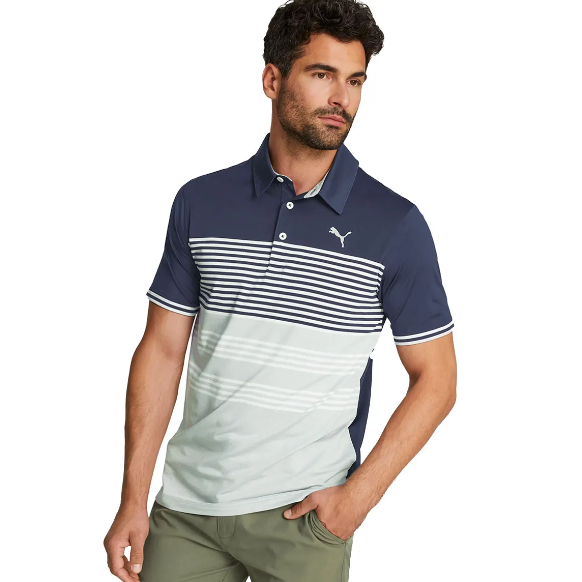 PUMA Men's MATTR Track Golf Polo Shirt