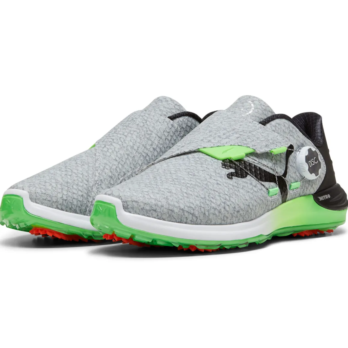 puma_mens_phantomcat_nitr_3-4.webp PUMA Men's Phantomcat NITRO + DISC Waterproof Spiked Golf Shoes