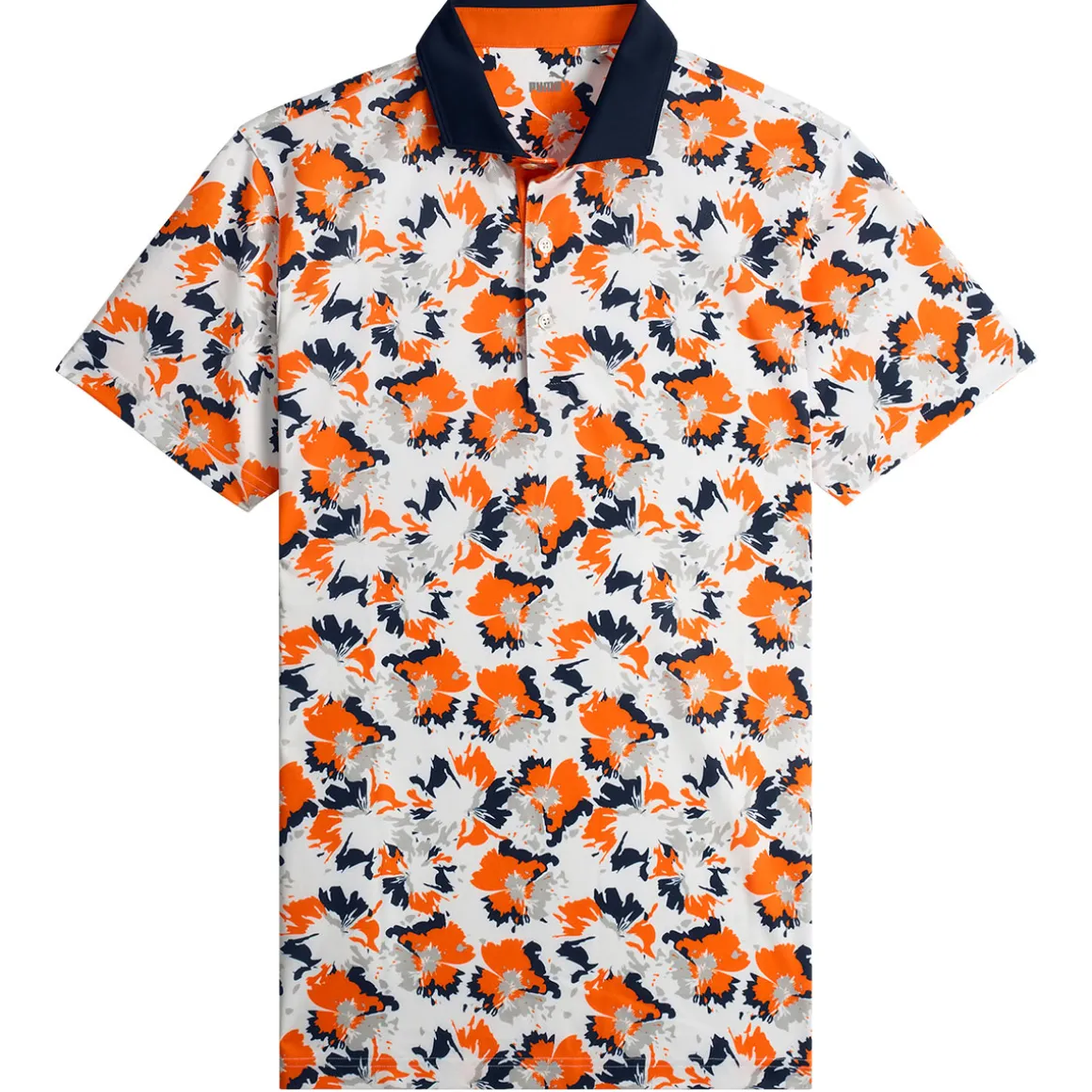 PUMA Men's Pique Borrego Print Golf Polo Shirt