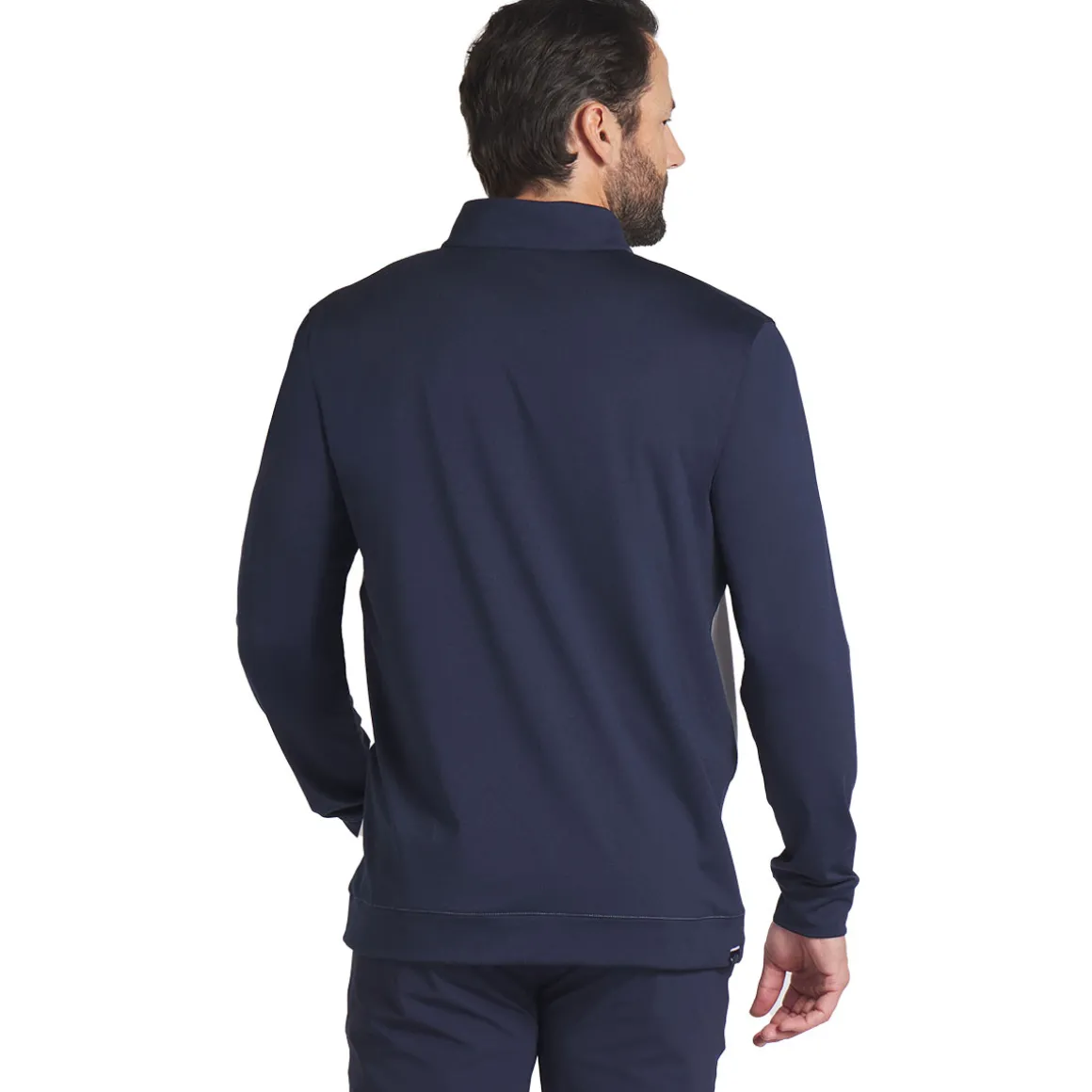 puma_mens_pure_colorblock_1.webp PUMA Men's Pure Colorblock Quarter Zip Golf Midlayer