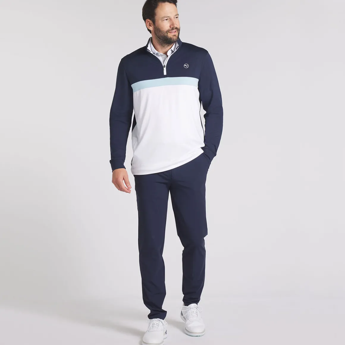 puma_mens_pure_colorblock_13-2.webp PUMA Men's Pure Colorblock Quarter Zip Golf Midlayer