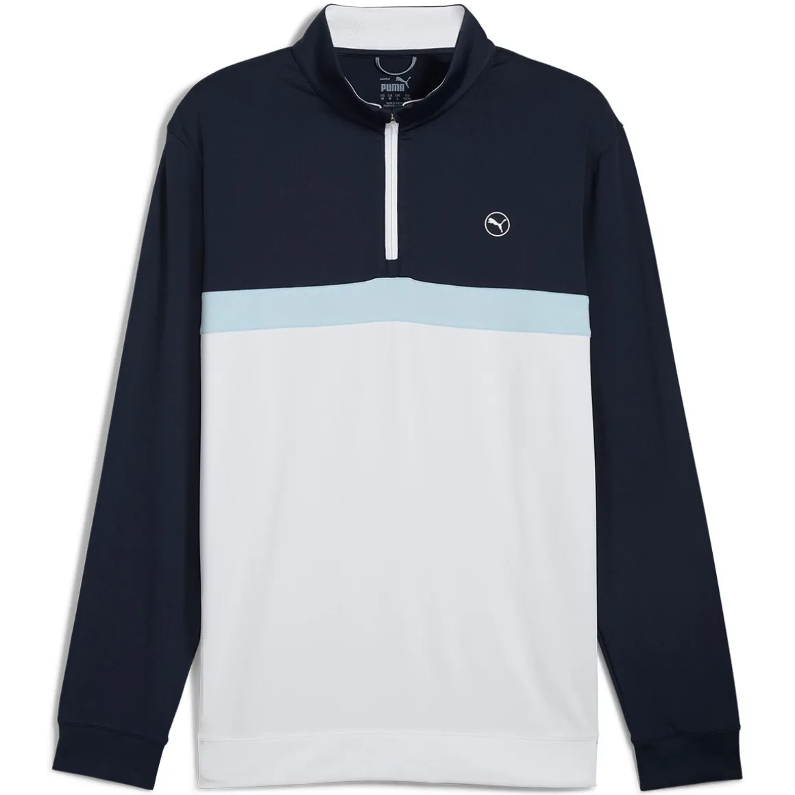 puma_mens_pure_colorblock_4.webp PUMA Men's Pure Colorblock Quarter Zip Golf Midlayer