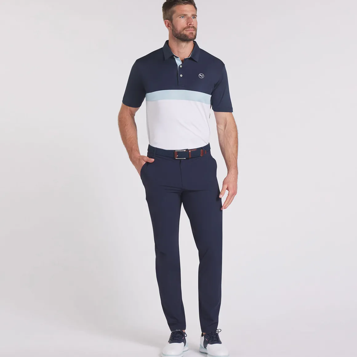 puma_mens_pure_colourbloc_3.webp PUMA Men's Pure Colourblock Golf Polo Shirt