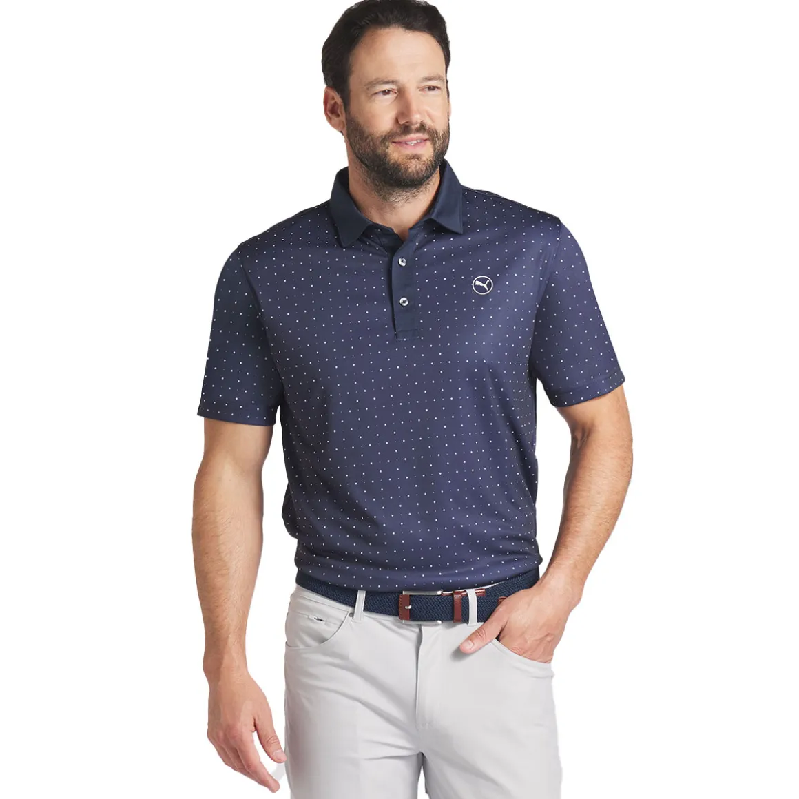 PUMA Men's Pure Geo Golf Polo Shirt