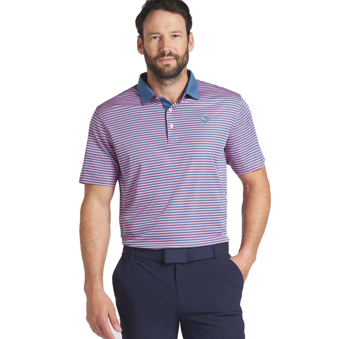 PUMA Men's Pure Stripe Golf Polo Shirt