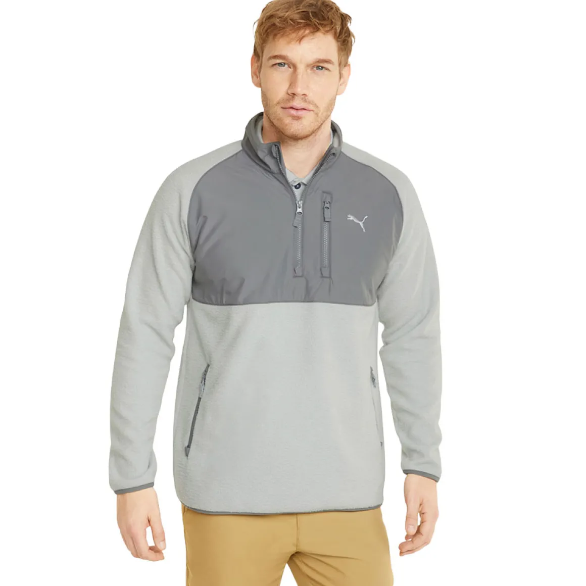 PUMA Men's Sherpa Half Zip Golf Midlayer
