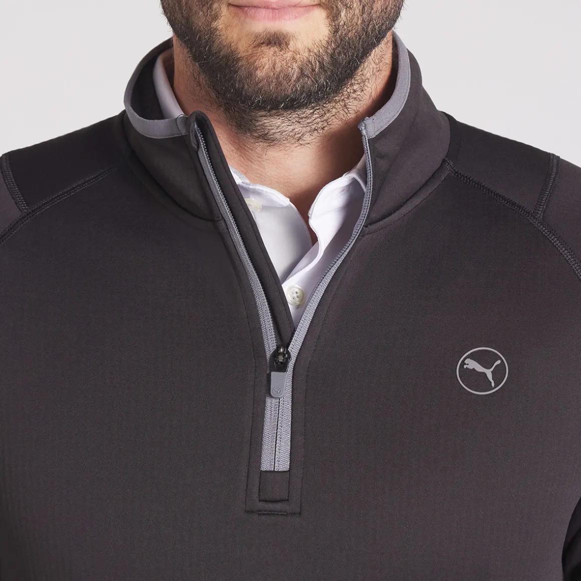 puma_mens_waffle_fleece_q_2-3.webp PUMA Men's Waffle Fleece Quarter Zip Golf Mid Layer