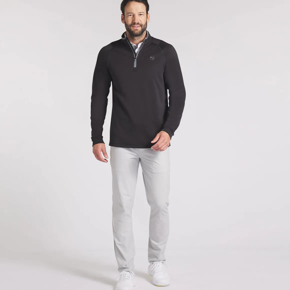 puma_mens_waffle_fleece_q_3-3.webp PUMA Men's Waffle Fleece Quarter Zip Golf Mid Layer