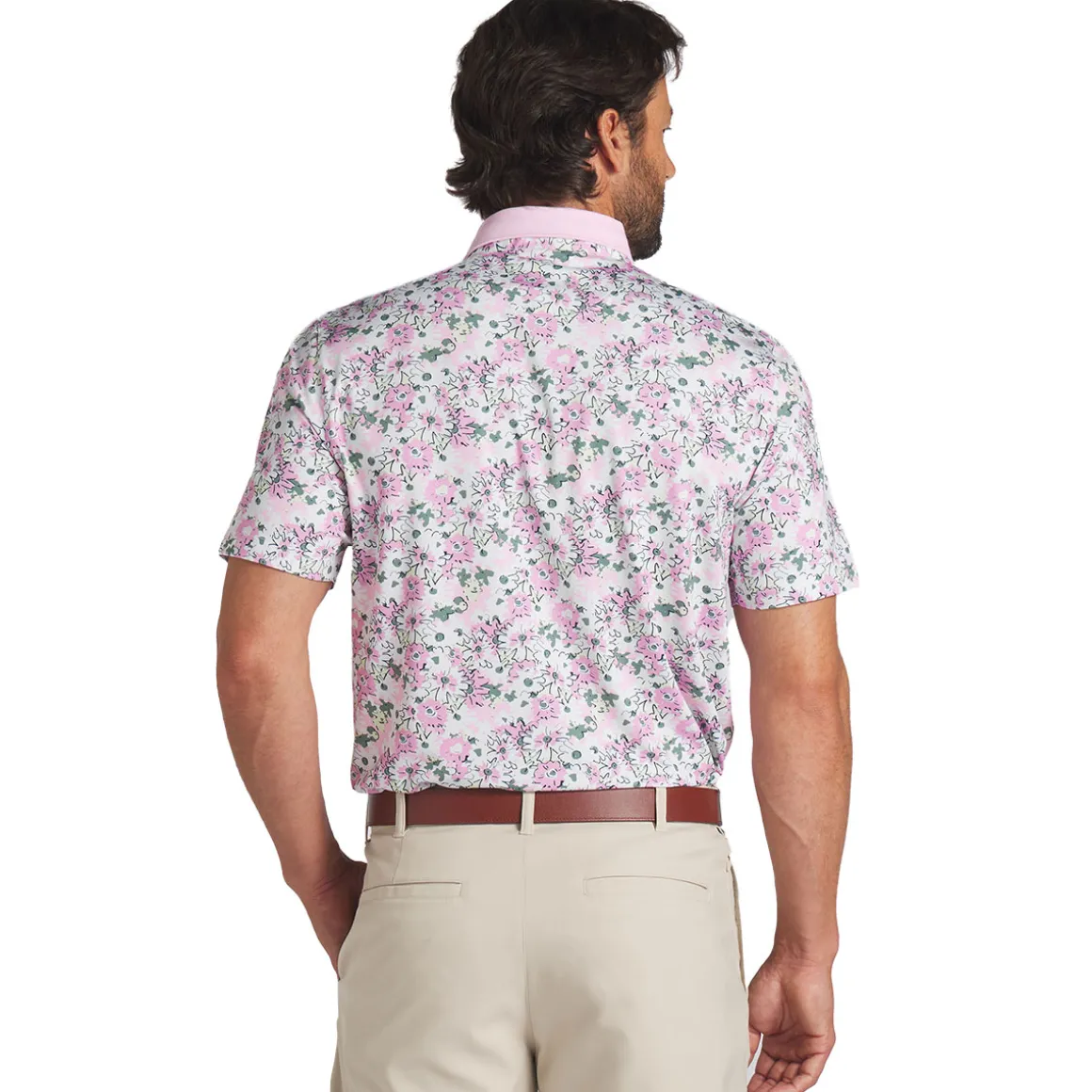 PUMA Men's X Arnold Palmer Floral Golf Polo Shirt