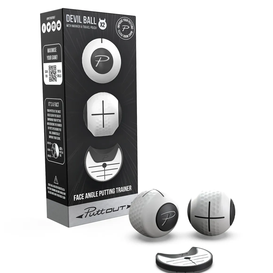 PuttOUT Devil Ball 3 Pack