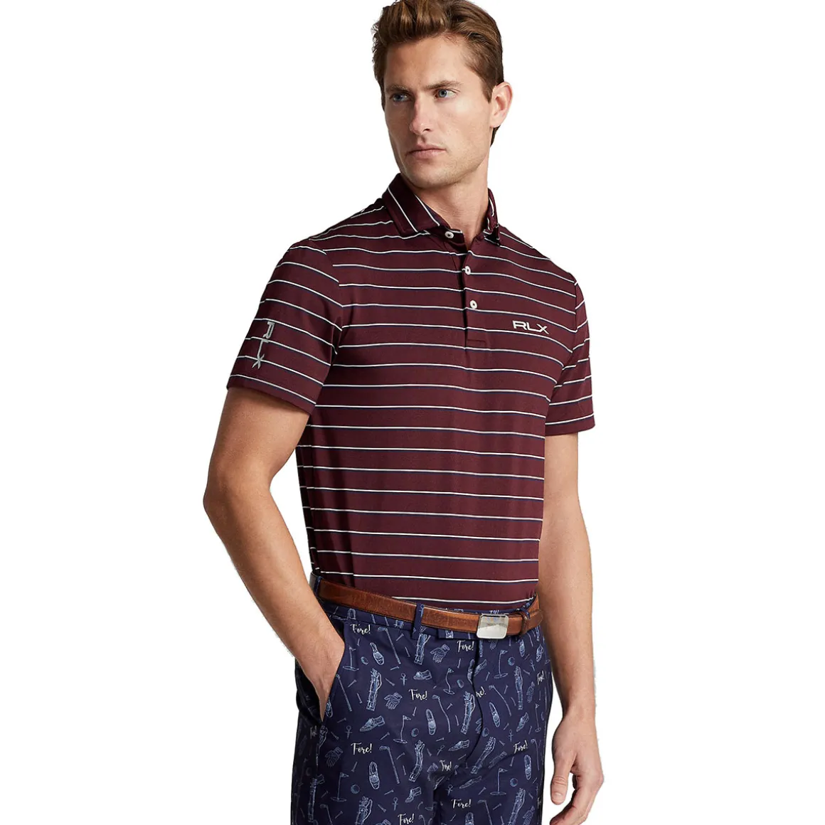 Ralph Lauren Men's Custom Slim Fit Performance Golf Polo Shirt