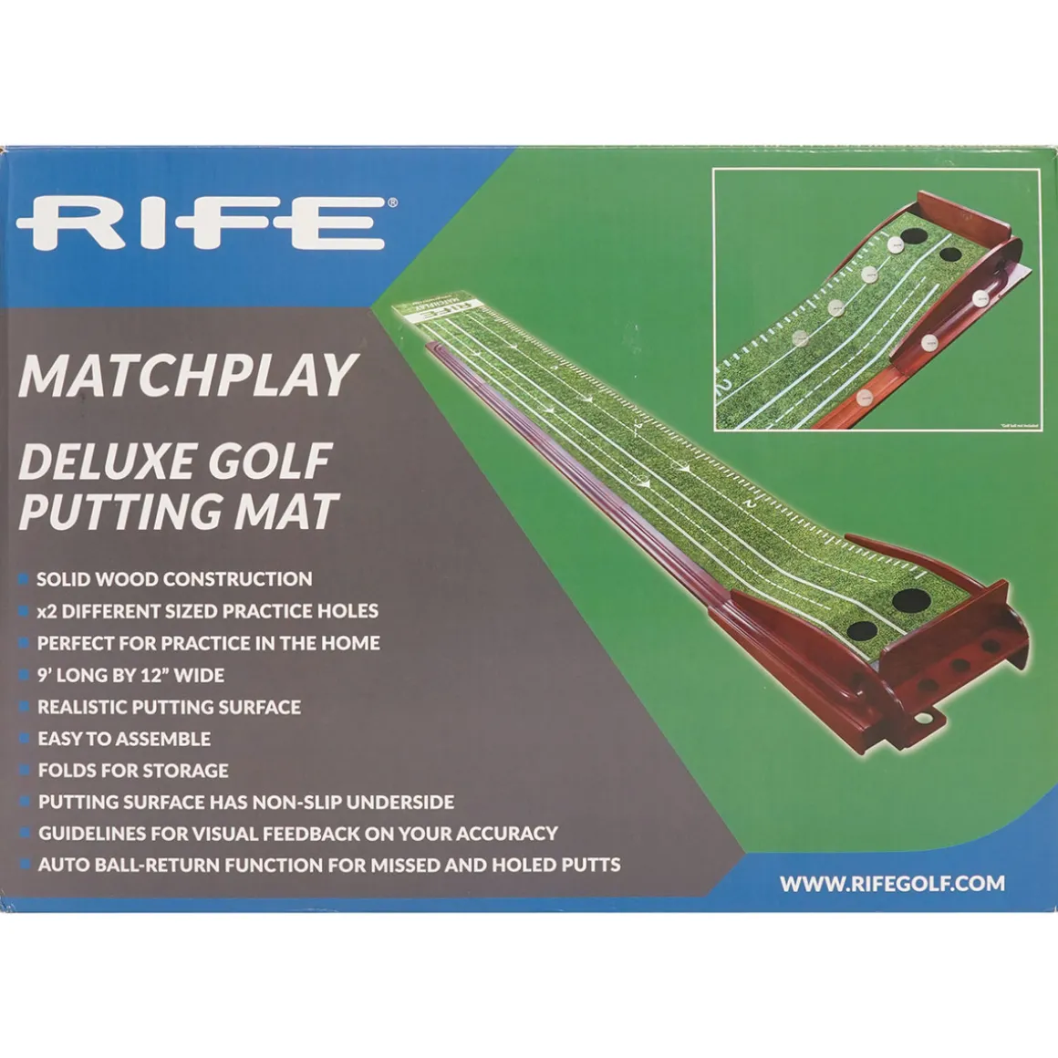rife_matchplay_deluxe_woo_2.webp Rife Matchplay Deluxe Wooden Golf Putting Mat