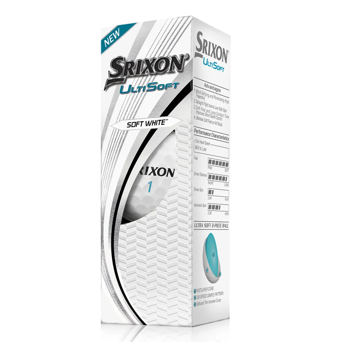Srixon UltiSoft 3 12 Golf Ball Pack