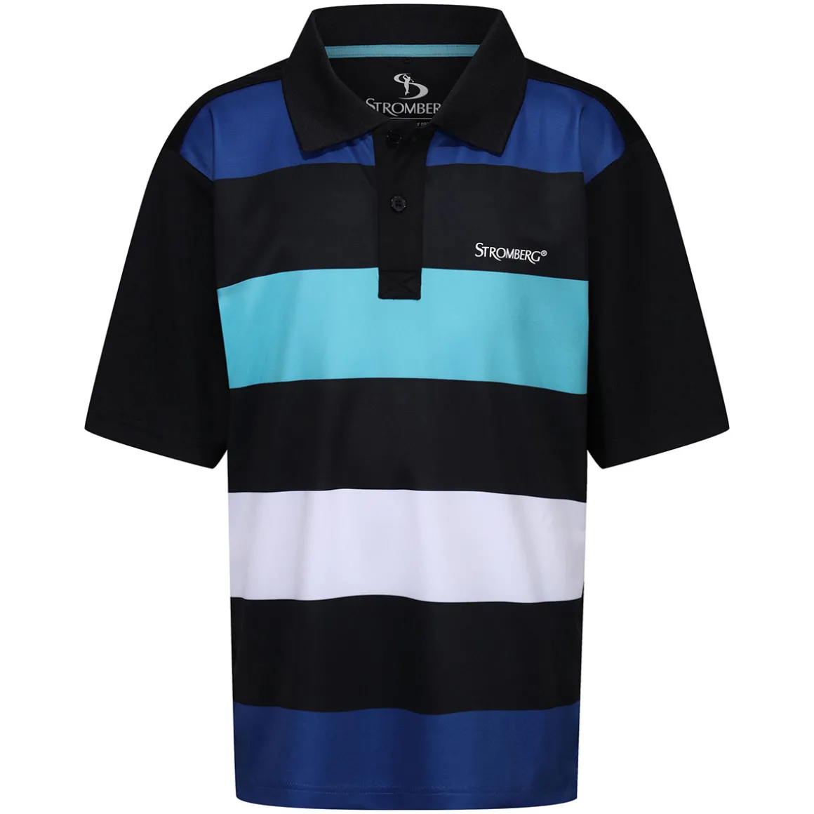 Stromberg Junior Beat Stripe Stretch Golf Polo Shirt