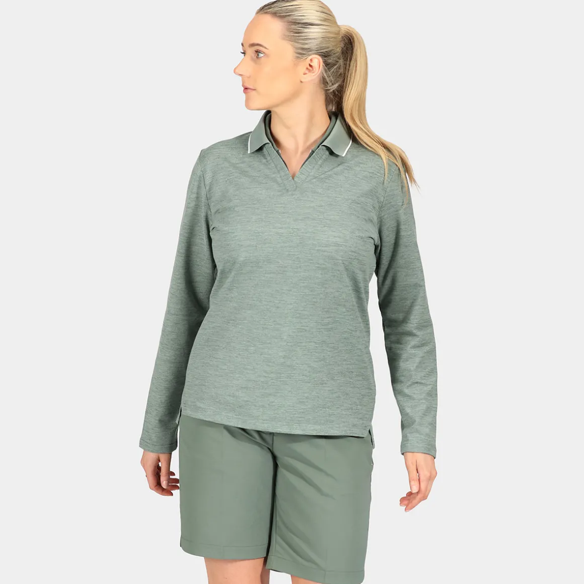 Stromberg Ladies Marl Print Golf Mid Layer