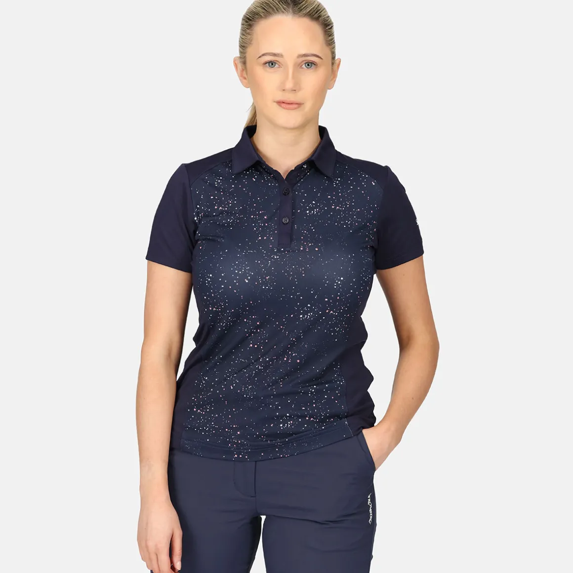 Stromberg Ladies Splatter Print Golf Polo Shirt