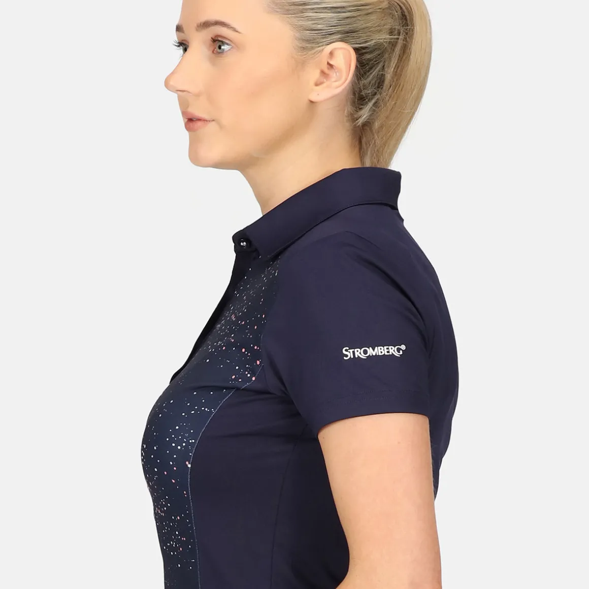 stromberg_ladies_splatter_10.webp Stromberg Ladies Splatter Print Golf Polo Shirt