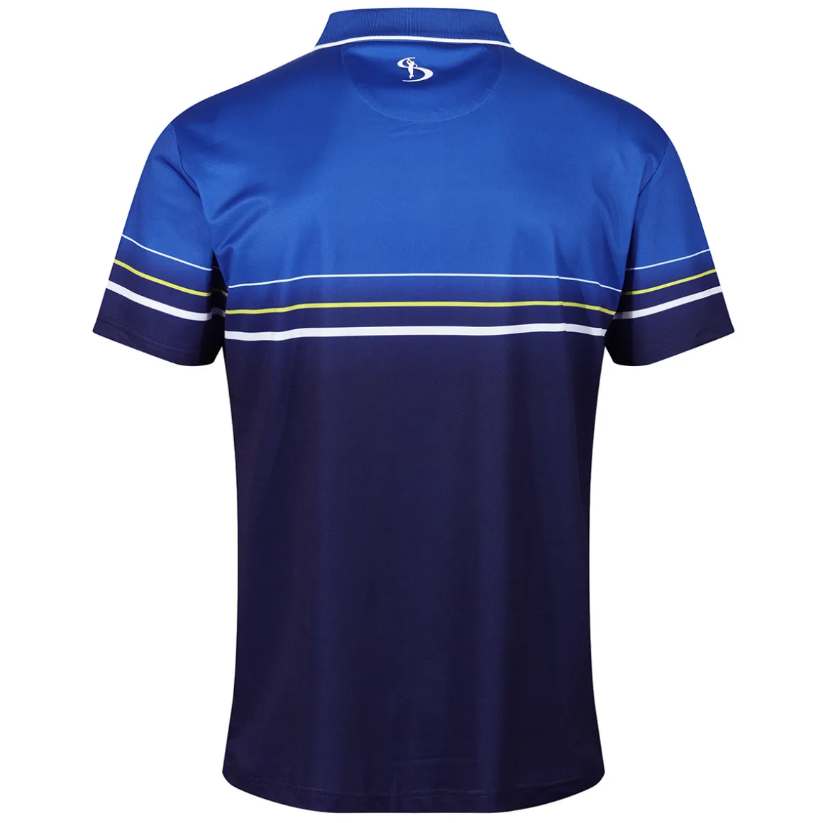 Stromberg Men's Colour Block Chest Stripe Golf Polo Shirt
