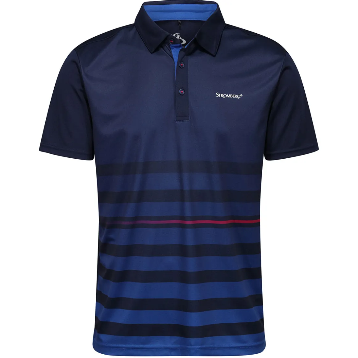 Stromberg Men's Erebus Stripe Stretch Golf Polo Shirt