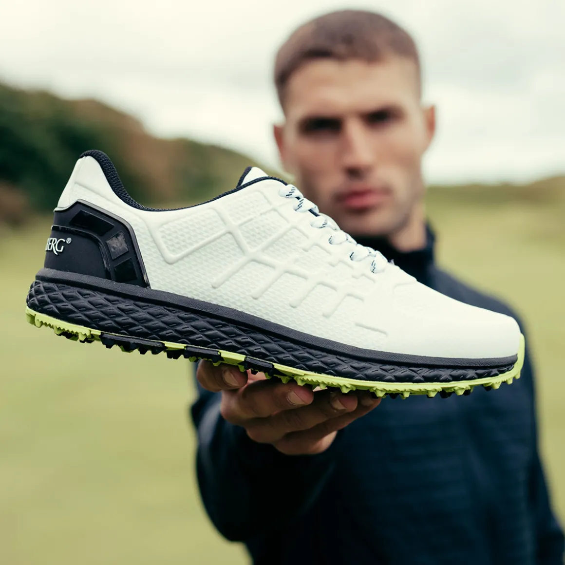 Stromberg Men's Razor Waterproof Spikeless Golf Shoes