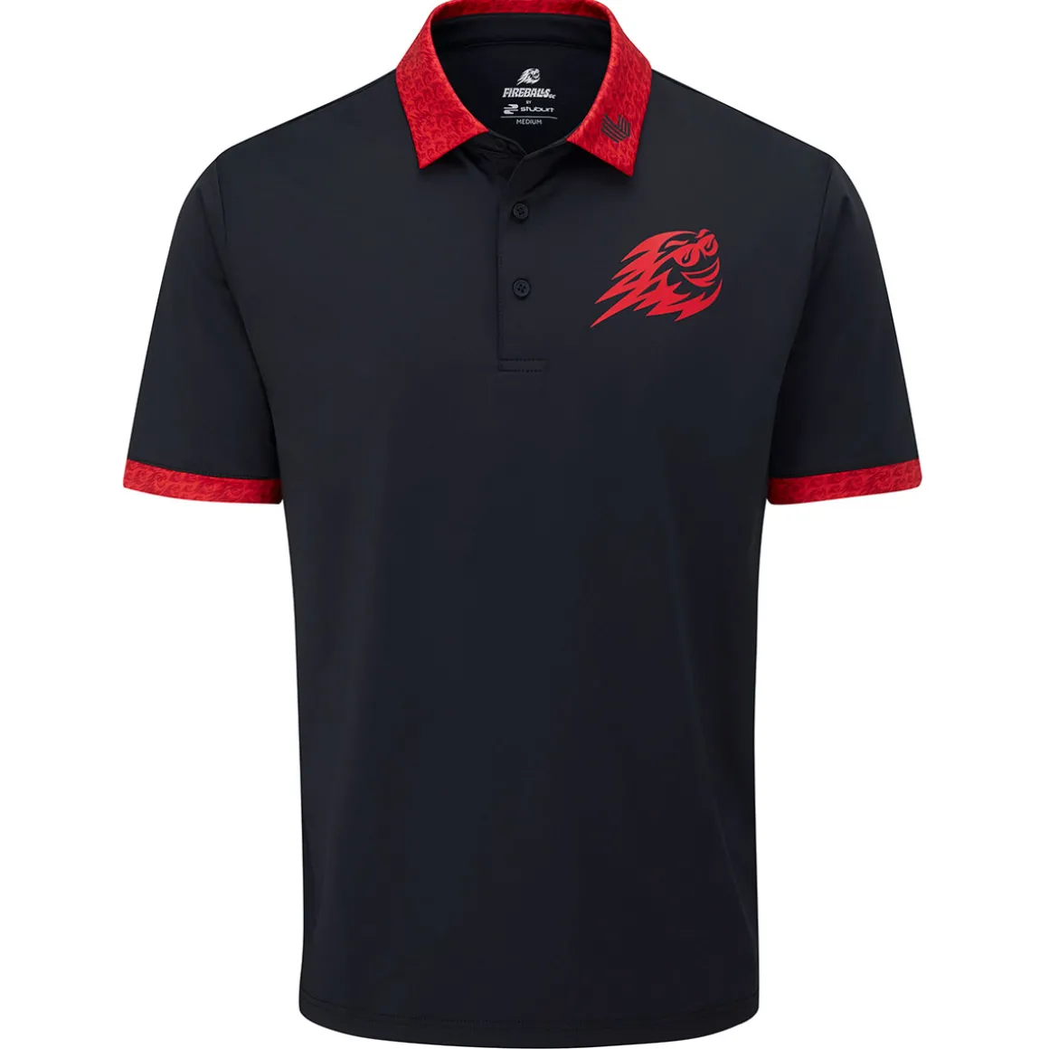 Stuburt Men's LIV Fireballs Seville Golf Polo Shirt