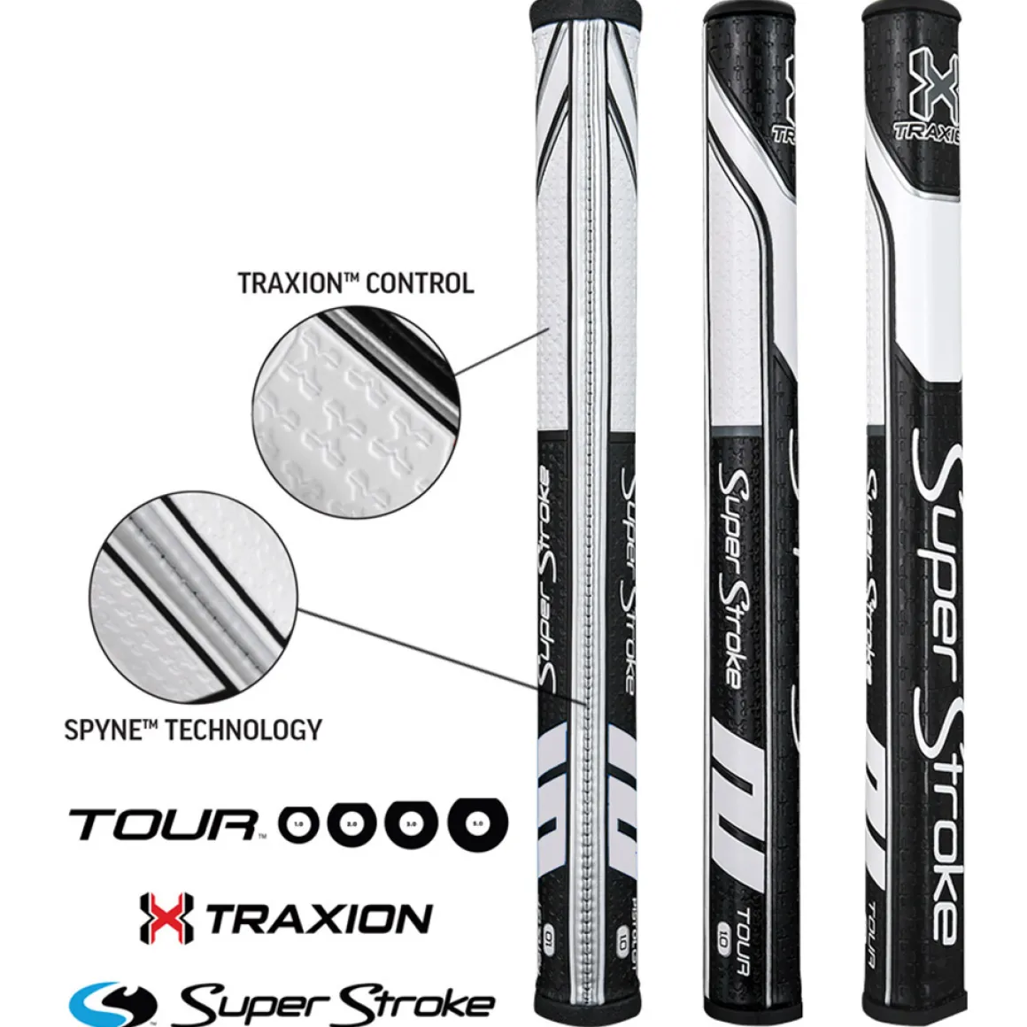SuperStroke Traxion Tour Ultra Slim 1.0 Putter Golf Grip
