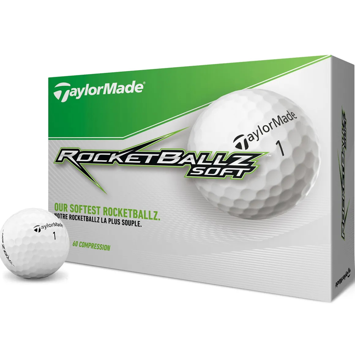 TaylorMade RocketGolf Ballz Soft 12 Golf Ball Pack