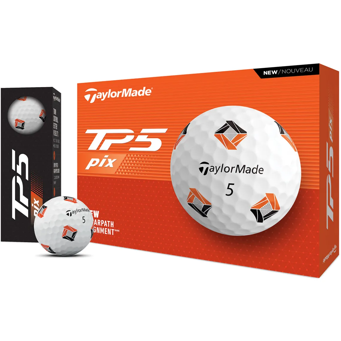 TaylorMade TP5 PIX 3 12 Golf Ball Pack