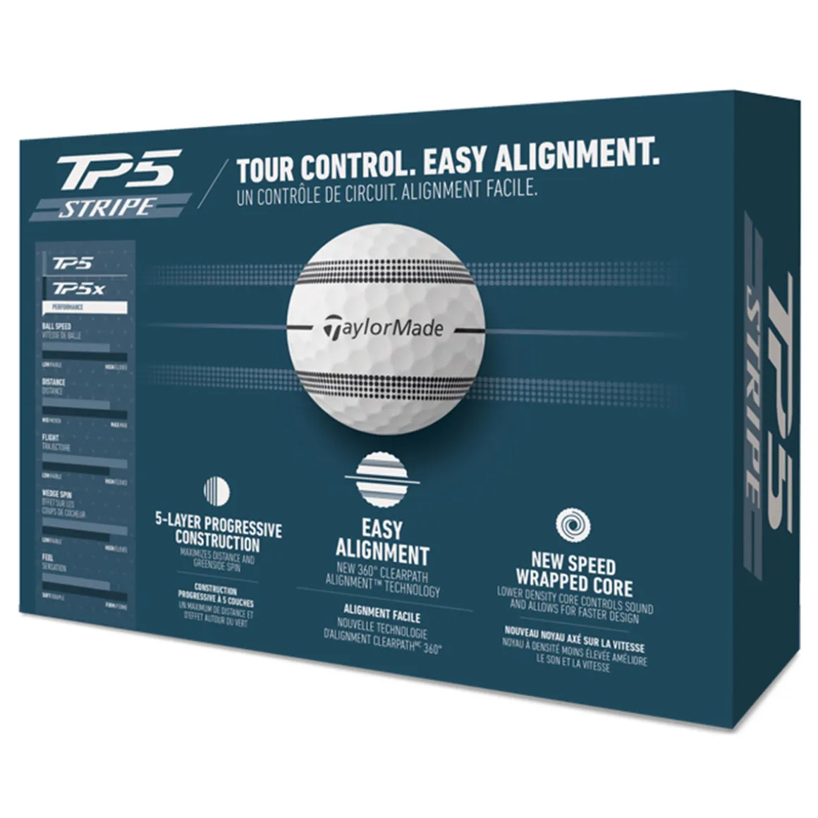 TaylorMade TP5 Stripe 12 Golf Ball Pack