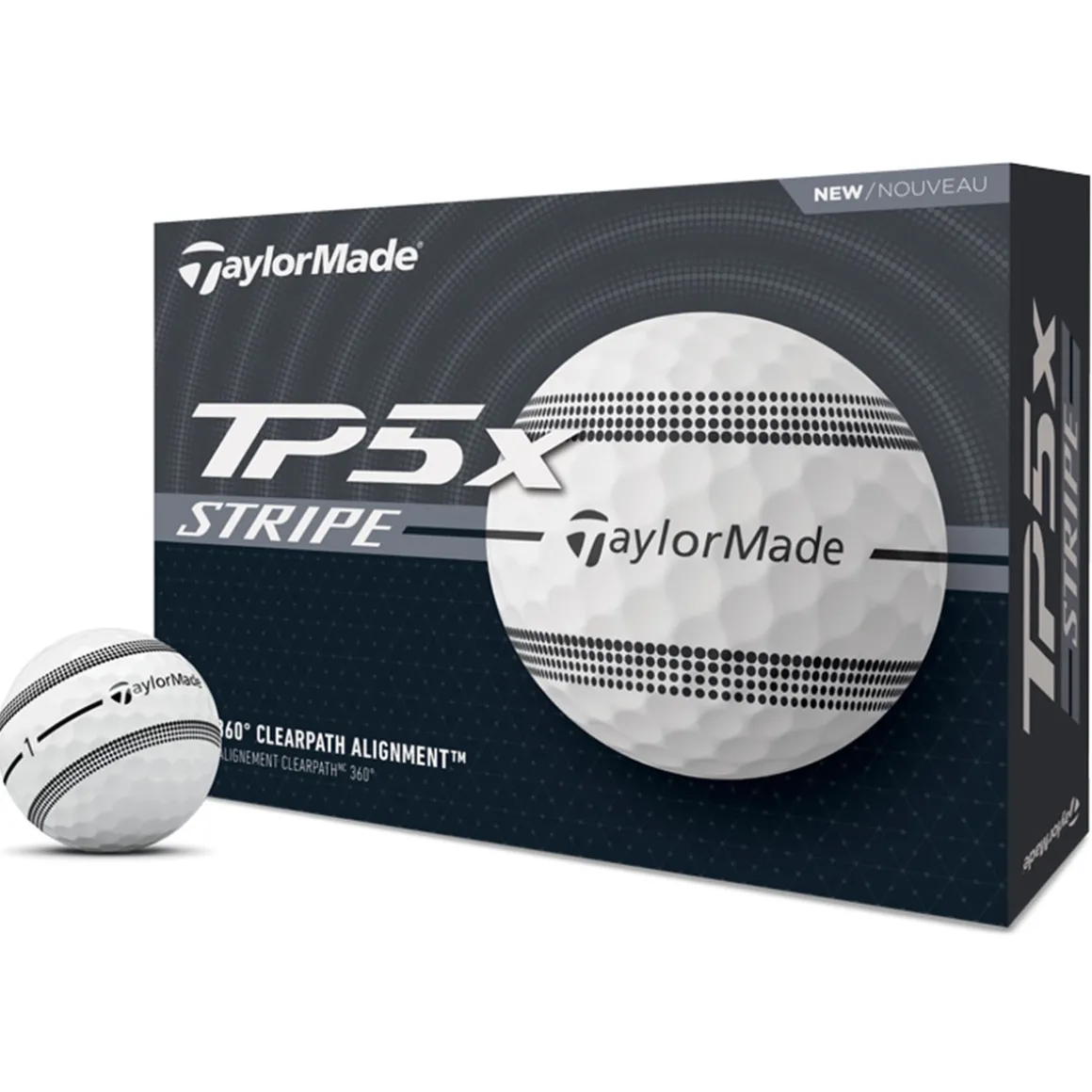 TaylorMade TP5 X Stripe 12 Golf Ball Pack