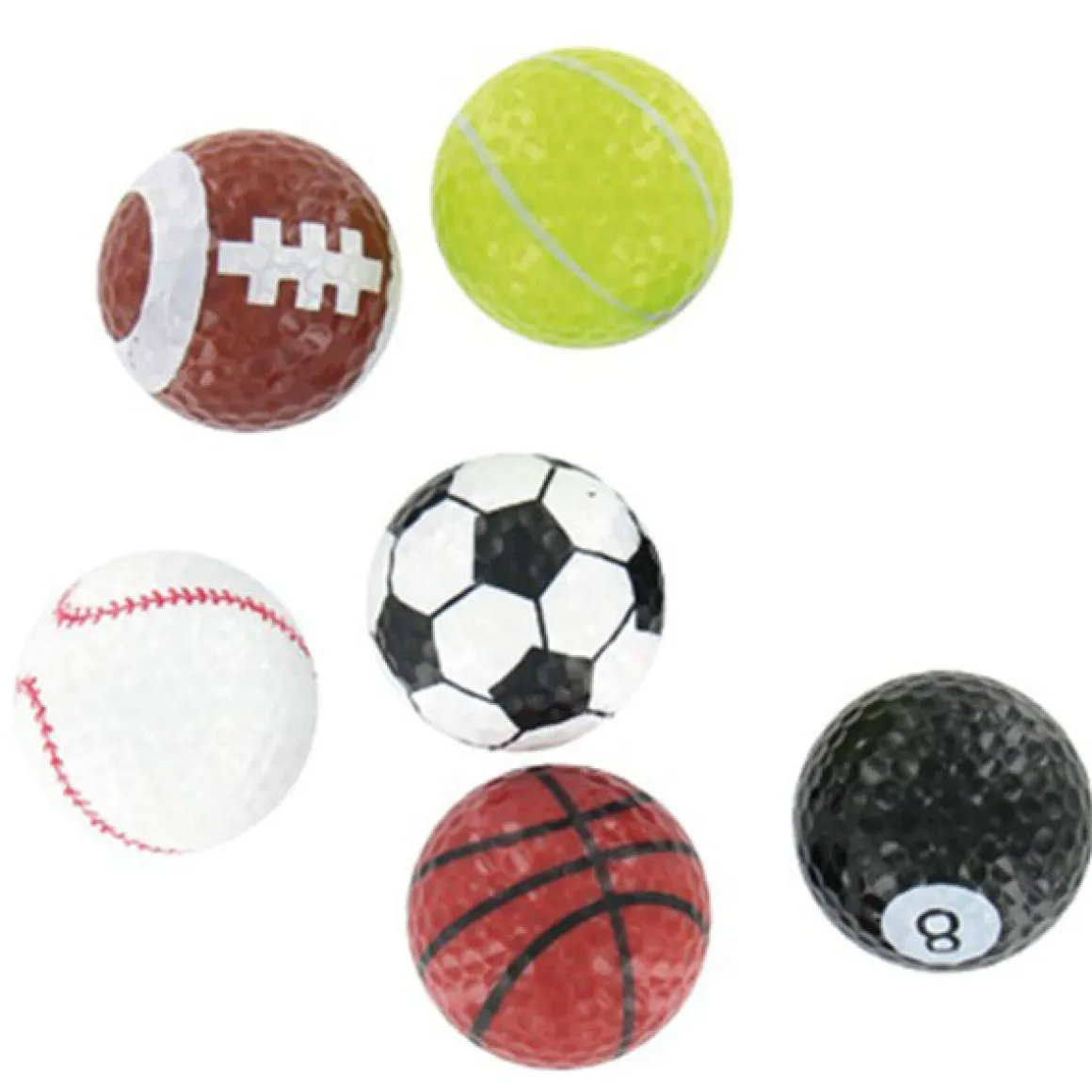 The Golfers Club Novelty Sports 6 Golf Ball Pack