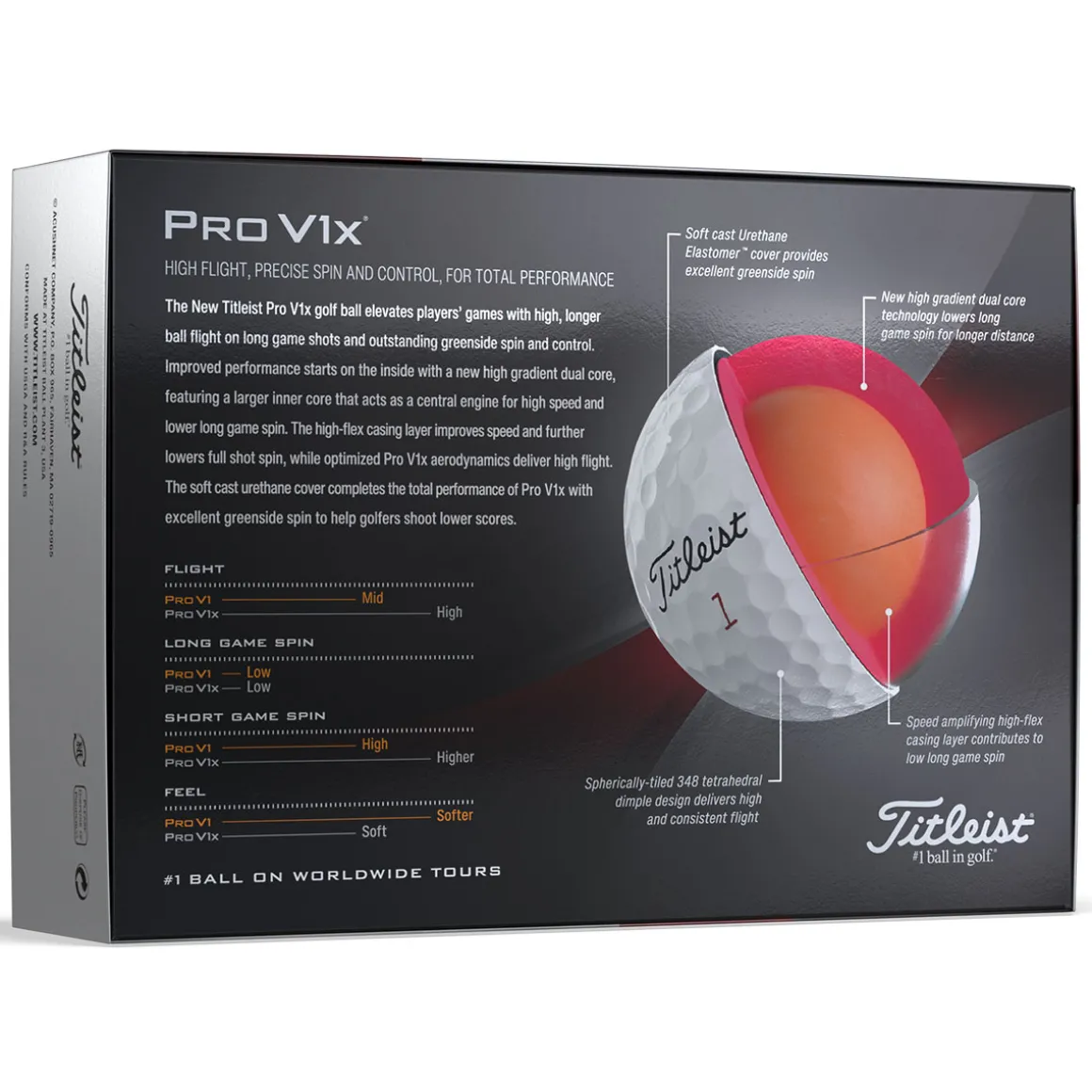 titleist_pro_vx__golf_bal_8-2.webp Titleist Pro V1x 12 Golf Ball Pack