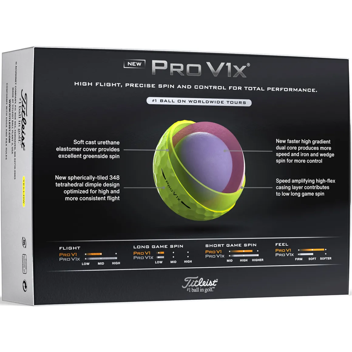 titleist_pro_vx__golf_bal_8.webp Titleist Pro V1x 12 Golf Ball Pack