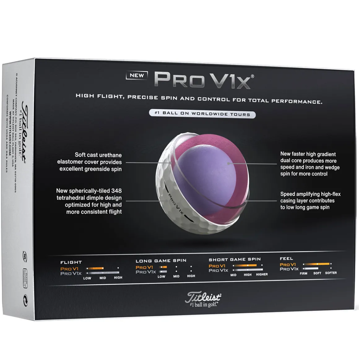 Titleist Pro V1x High Number 12 Golf Ball Pack