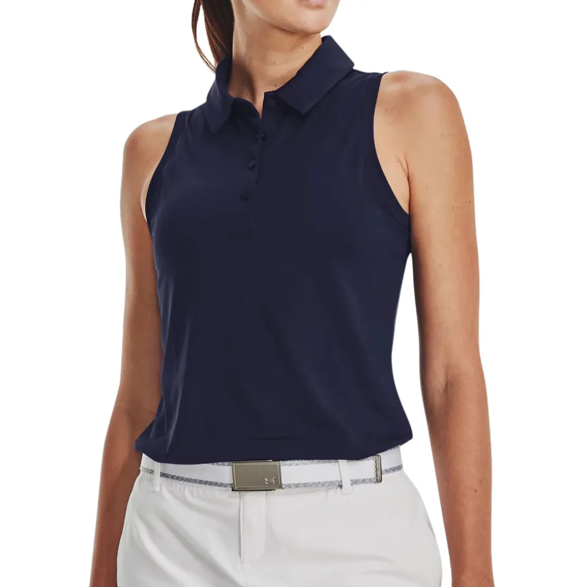 Under Armour Ladies Playoff Sleeveless Golf Polo Shirt