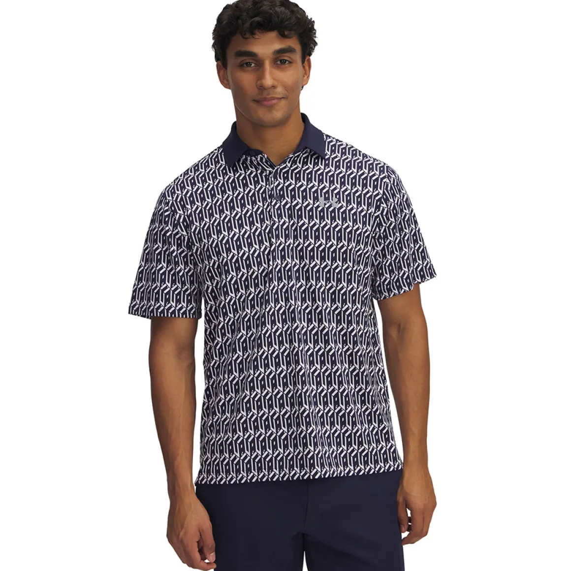 Under Armour Men's Playoff 3.0 Club Cube Golf Polo Shirt