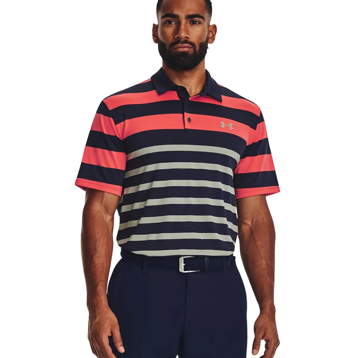 Under Armour Men's Playoff 3.0 Stripe Golf Polo Shirt