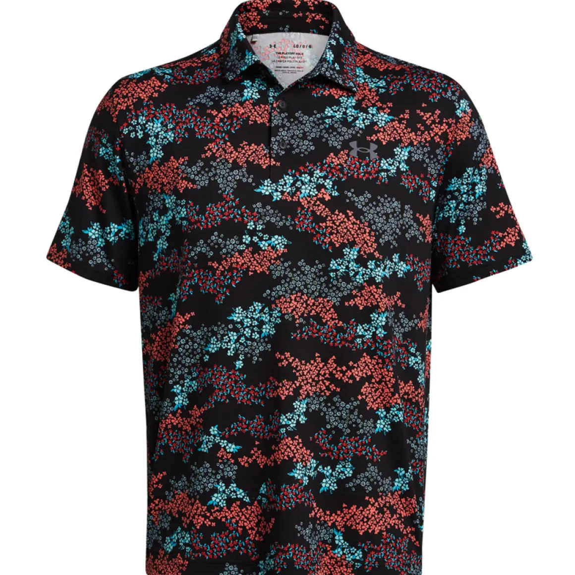 Under Armour Men's Playoff 3.0 Azalea Camo Printed Golf Polo Shirt
