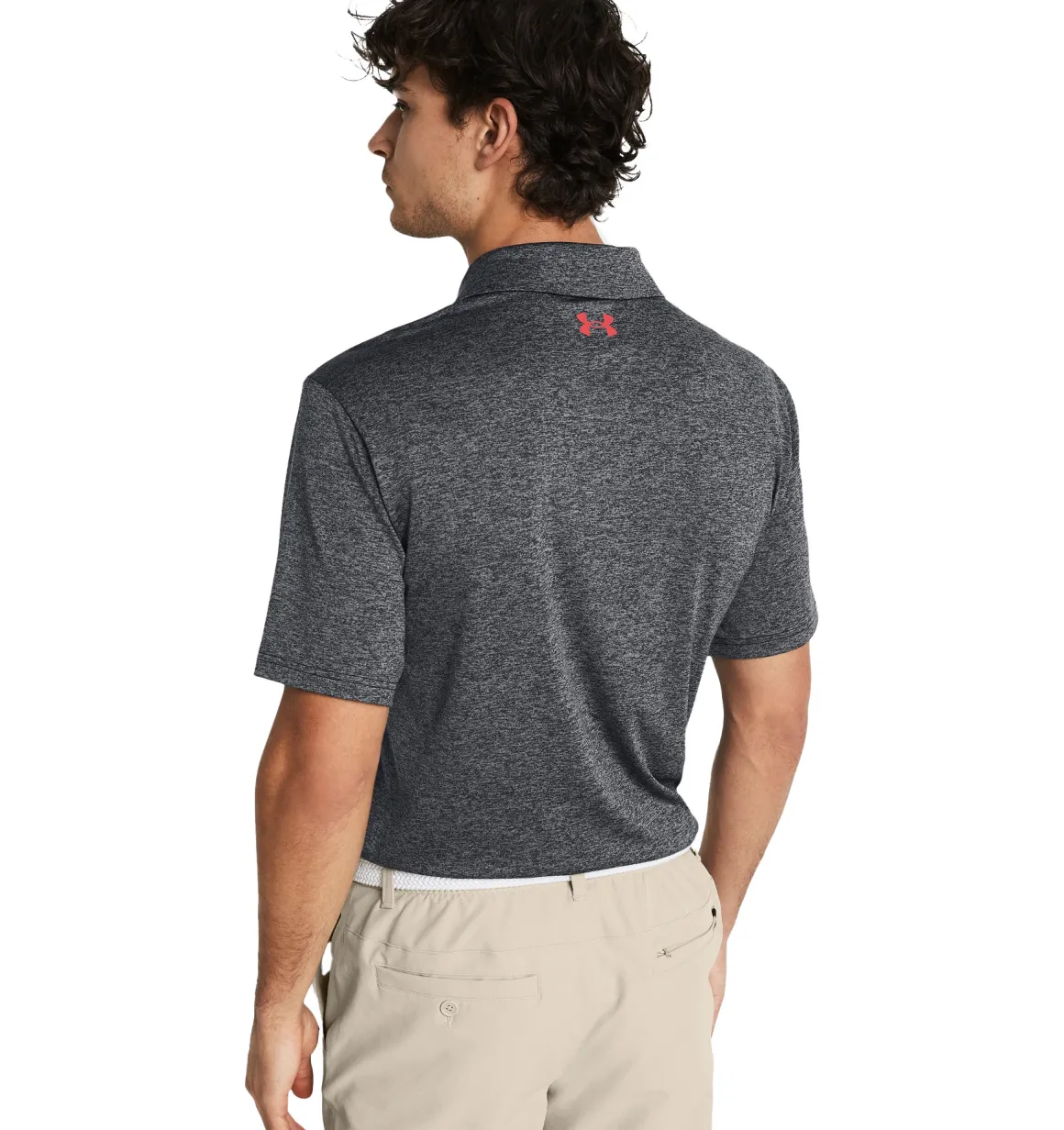 Under Armour Men's Playoff 3.0 Slice Stripe Printed Golf Polo Shirt