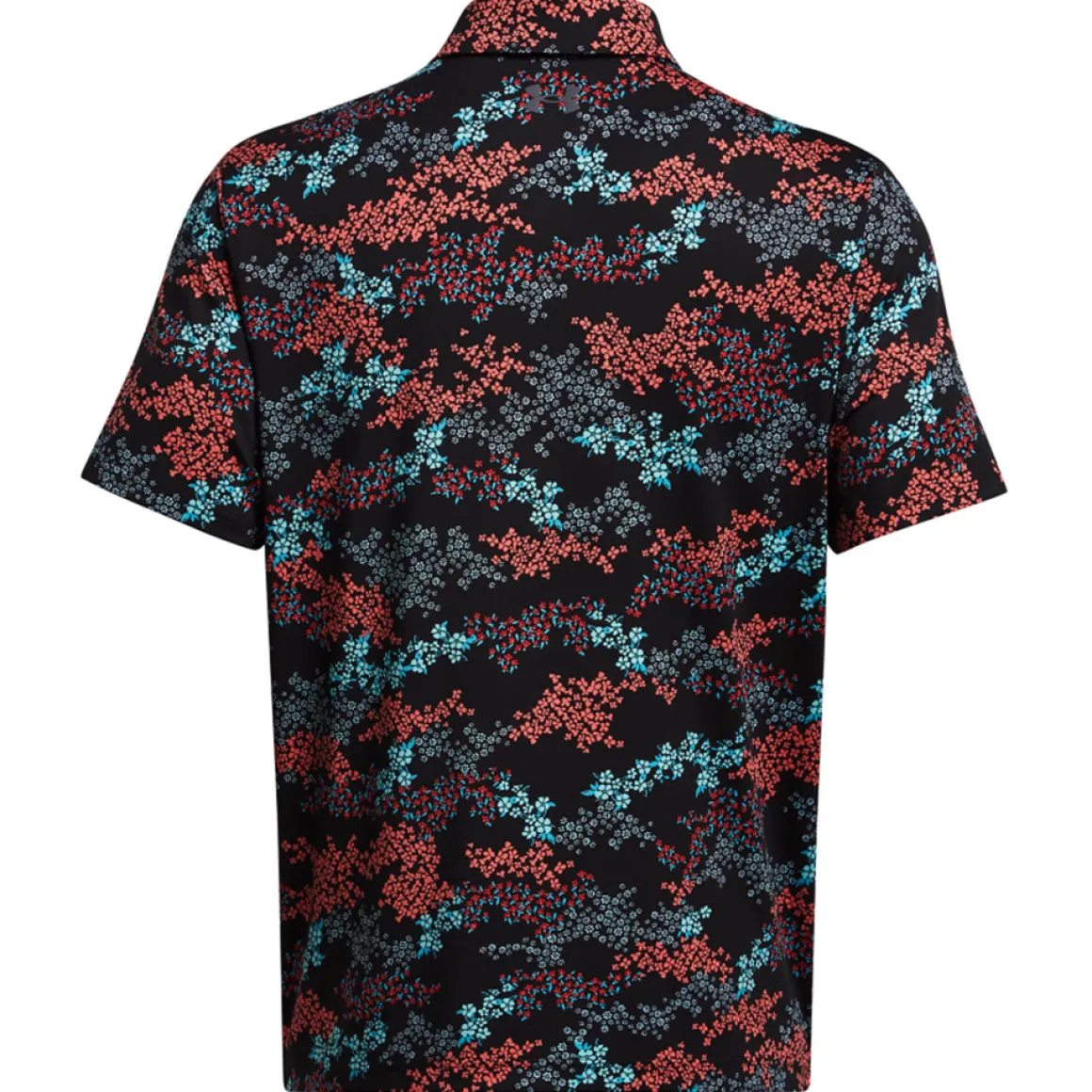 Under Armour Men's Playoff 3.0 Azalea Camo Printed Golf Polo Shirt
