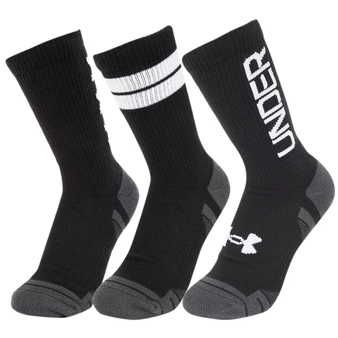 Under Armour Performance Tech Crew 3 Pair Pack Golf Socks