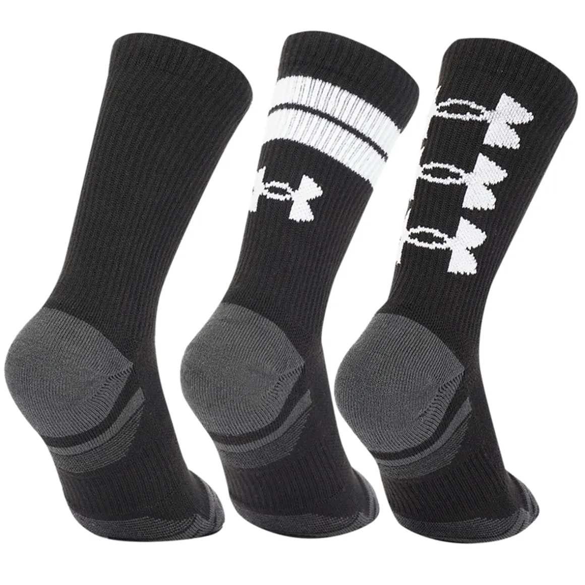 Under Armour Performance Tech Crew 3 Pair Pack Golf Socks